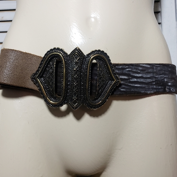 Vintage BRAVE BELTWORKS Brown Leather Belt main image 9